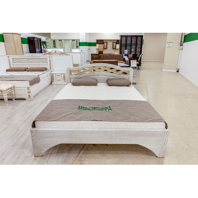 Кровать Вирсавия (сосна, резьба береза)